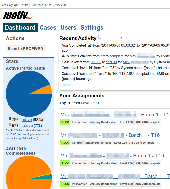 Screenshot of Project: NIH Research Site Needs a Workflow System