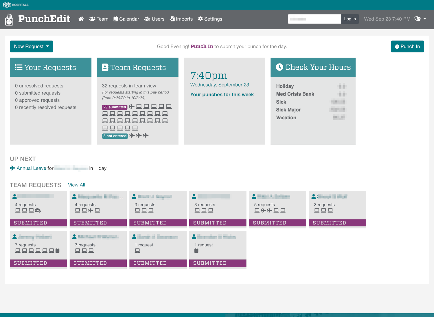 Screenshot of Project: Health System Urgently Needs Punch System During Pandemic